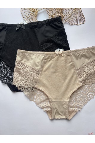 Трусики сліпи з мікрофібри та мережива Annajolly 60988